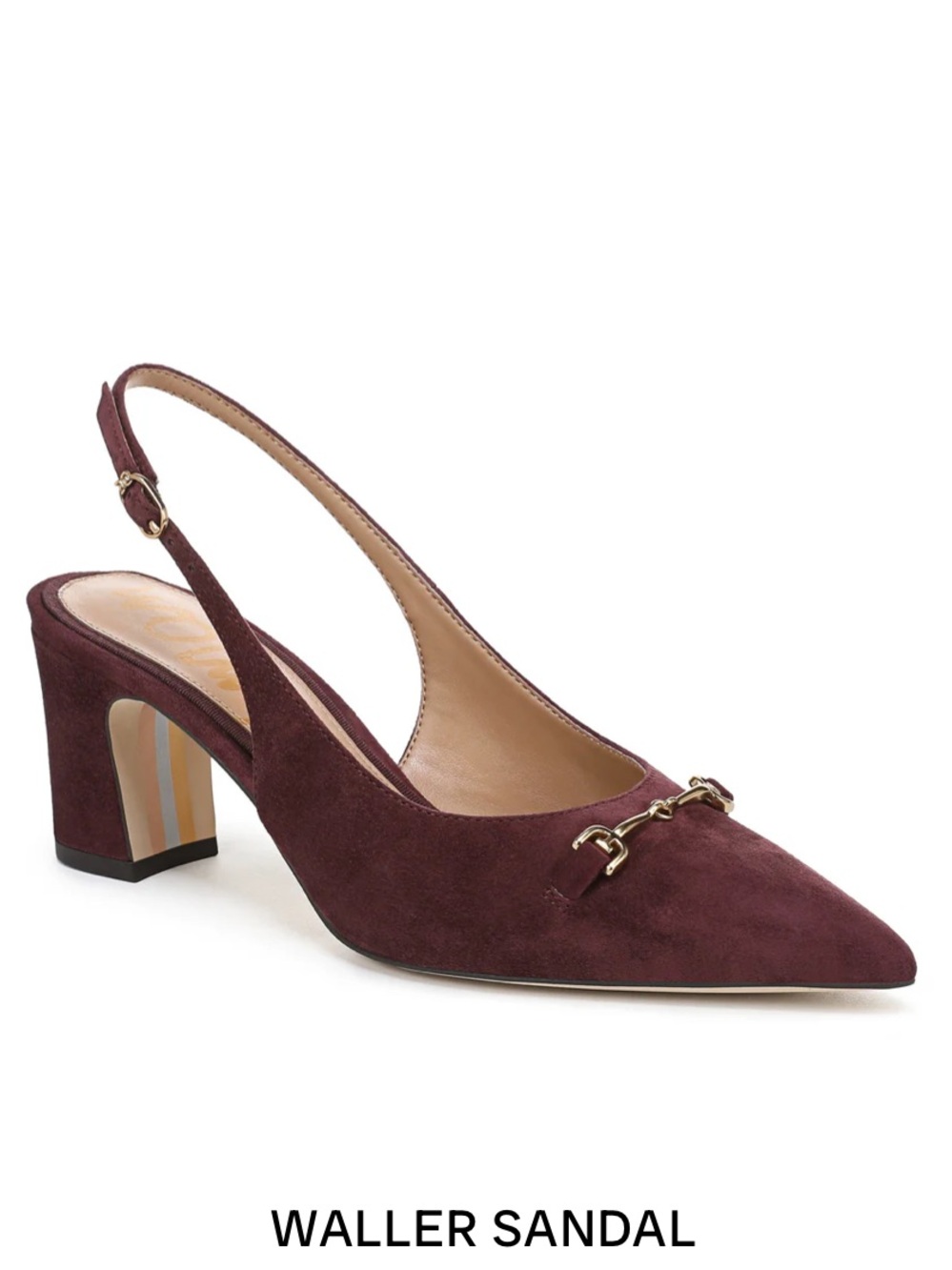 SAM EDELMAN Waller Slingback Pump in Purple